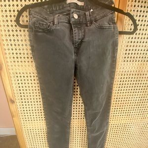 Levi’s 710 super skinny grey jeans